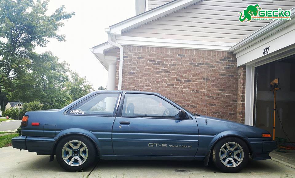 GECKO RACING G-STREET Coilover for 83~87 TOYOTA Corolla AE86
